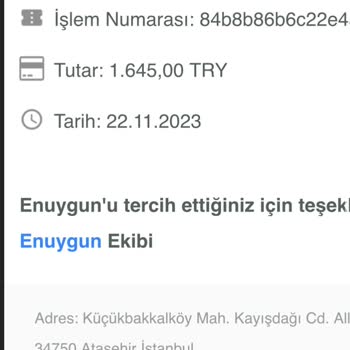 Enuygun.com Kesintisiz İadeli Biletin İptalinin Düzgün Şekilde Yapılamaması