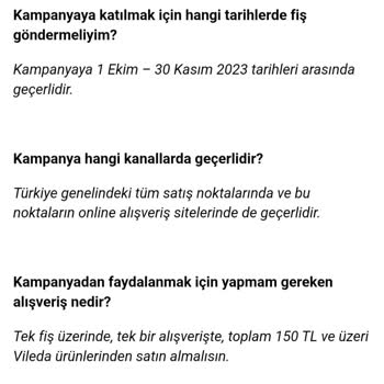Vileda Kampanyasının Eksik Tutar Diye Onaylanmaması