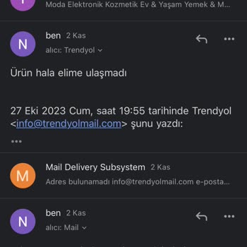 Trendyol Yanlış İade Ürünümü Göndermedi