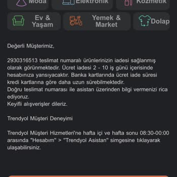 Trendyol Yanlış İade Ürünümü Göndermedi