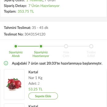 Kartal Market Trendyol GO İptal Saçmalığı