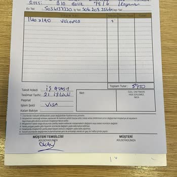 İşbir Yatak Visco Ürün Gelmiyor