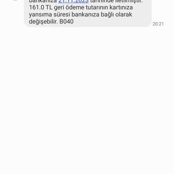 Hadi TOM Pay Hadi Kart İade