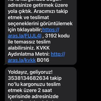 Aras Kargo Kargom Kayıp Bilgi Alamıyorum
