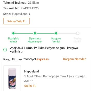 Trendyol Teslimatı Yapılmayan Ürün