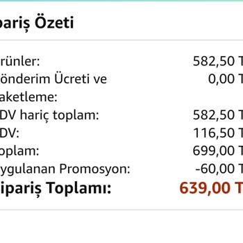 Amazon Ürün Fiyatıyla Faturadaki Fiyatın Uyuşmaması