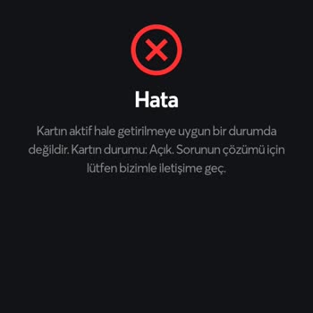 Papara Kart Doğrulama Hatası