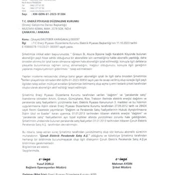 Çoruh Edaş Kazancı Holding Kuruluşları