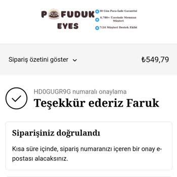 Pofuduk Eyes Parayı Aldılar, Ürünü Göndermiyorlar