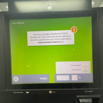 Garanti BBVA Garanti ATM Para Yutması