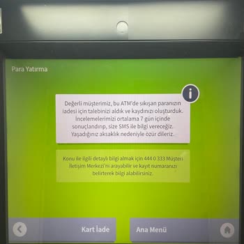Garanti BBVA Garanti ATM Para Yutması