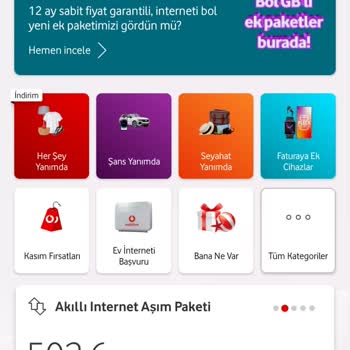 Vodafone Tarife Aşım Ücreti