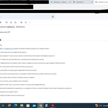 Amazon IMEI Numarasını Faturaya İşlemiyor. Vergi İadesi Alamıyoruz.
