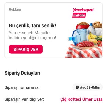 Yemeksepeti Online Yemek Sipariş Platformu Ve Müşteri Arasındaki Anlaşmazlık