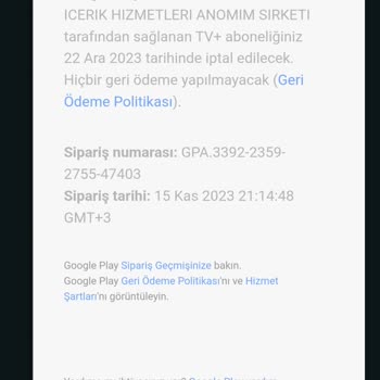 TV+ Ücret İademi Yapmıyor