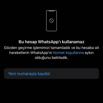 WhatsApp Ban Uygulama Giriş Yasağı