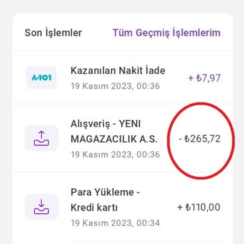 A-101 Kapıda.com Eksik Mal Göndermesi Ve Para İadesi Yapmaması.
