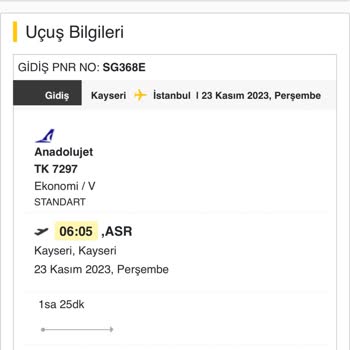 Anadolu Jet Uçağın Saatinden Erken Kalkması
