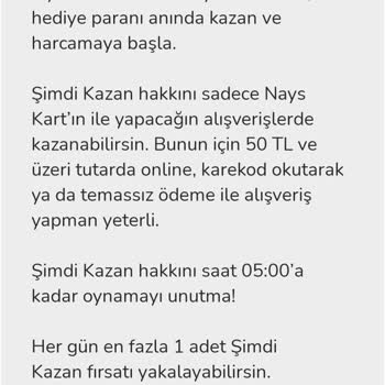 Nays Uygulamada Yazmayan Detay Yüzünden Şimdi Kazan Hakkının Verilmemesi