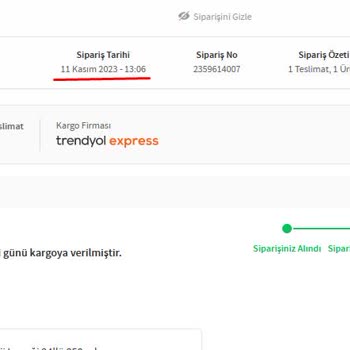 Trendyol'da 30 Günde 3 Sorun