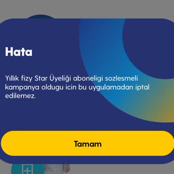 Turkcell Yıllık Fizy Star Abonelik İptali