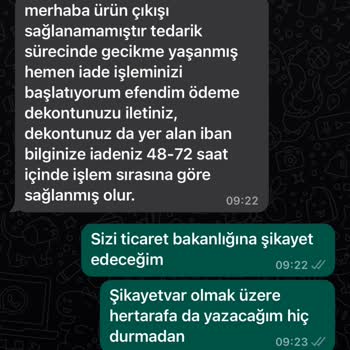 Arya Gross Teslim Edilmeyen Ürün