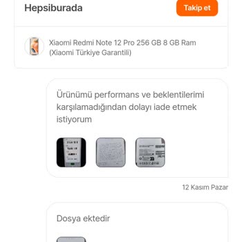 Hepsiburada'nın Kusurlu Redmi Note 12 Pro Satışı Yapması