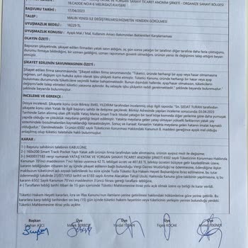 Yataş Firması Tarafından Tüketici Hakem Heyeti Kararının İşletilmemesi