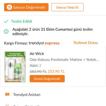 Air Wick Oda Parfümü Ve Püskürtme Şişesi