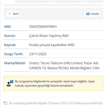 Teknosa Sıfır Diye Alınan Cihazın Çalıntı Çıkması