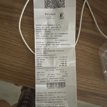 Boyner Ürünüm Ortada Yok