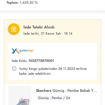 Boyner'in Sipariş Ettiğim Görseldeki Ürünü Tarafıma Yanlış Göndermesi
