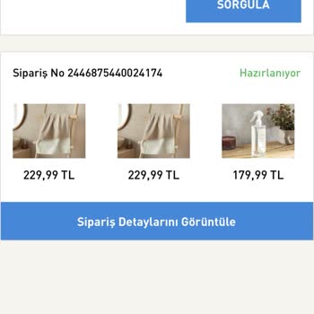 English Home Ürünün Elime Ulaşmadan Geri Dönmesi