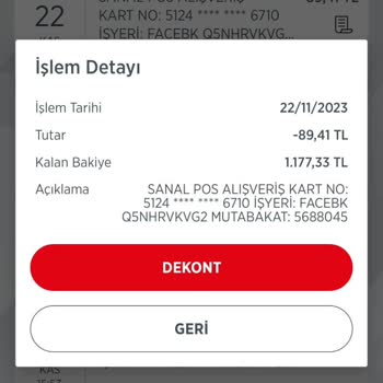 Facebook Benden Habersiz Hesabımdan Para Çekmiş