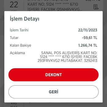 Facebook Benden Habersiz Hesabımdan Para Çekmiş