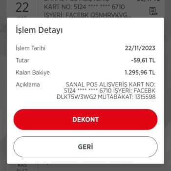 Facebook Benden Habersiz Hesabımdan Para Çekmiş