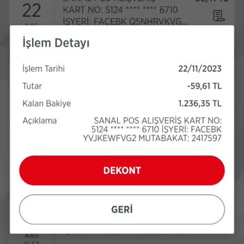 Facebook Benden Habersiz Hesabımdan Para Çekmiş