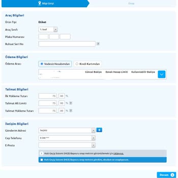 Yapı Kredi Bankası HGS Ücreti Eksik Bilgilendirme