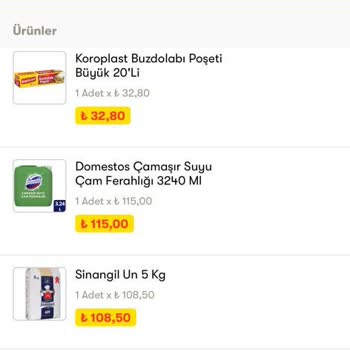 Cepte Şok Market Ürün Teslim Etmeyip Teslim Etti Girilmesi