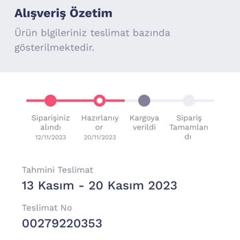 Penti Siparişlerim Kargoya Verilmiyor