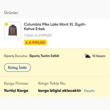 Cepte Şok Uygulamasında İade Kodu Oluşturamamak