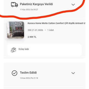 Kolay Gelsin Kargo Teslim Edilmedi