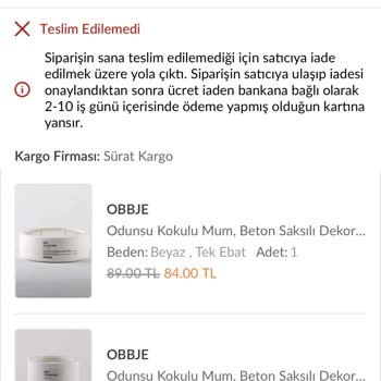 Giresun Espiye Sürat Kargo Mağdurluğu.