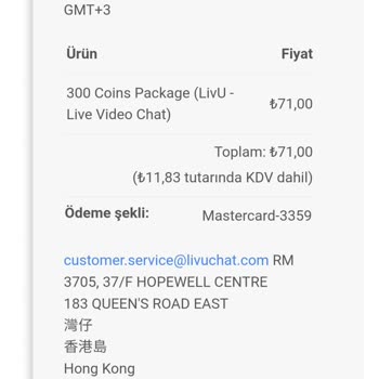 Livu Uygulaması Para İadesi İstiyorum