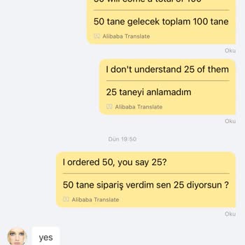 Alibaba Eksik Ürünü İade Etmiyor