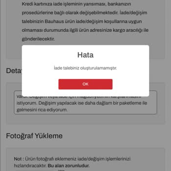 Bauhaus Müşteri Hizmetlerinin İletişim Sağlamaması