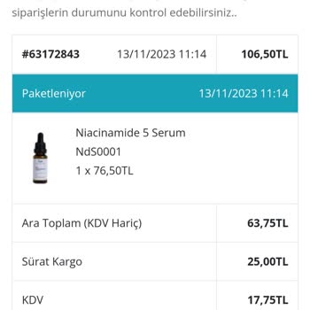 Doa Kozmetik Doa Kozmatik Ürünüm Kargolanmıyor