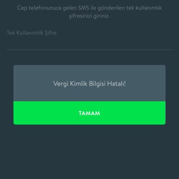 CepteTeb I TEB "Vergi Kimlik Bilgisi Hatalı! " Uyarısı I Mavi Kart