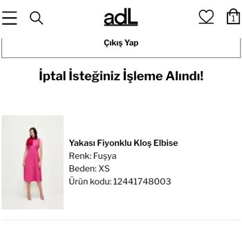Adil Işık İptal Talebi Oluşturduğum Ürün Teslim Edildi