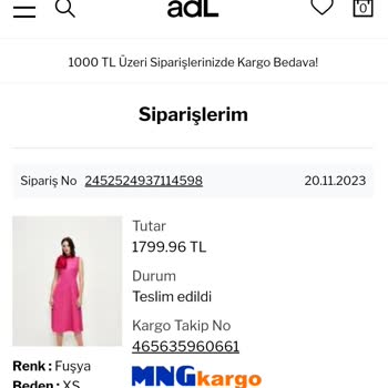 Adil Işık İptal Talebi Oluşturduğum Ürün Teslim Edildi